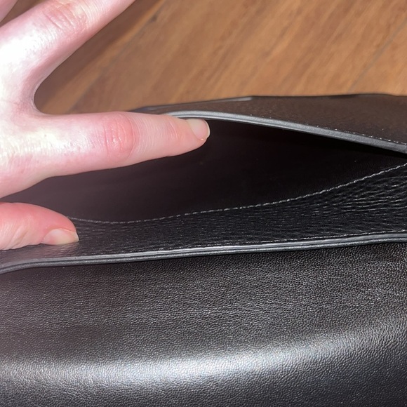 Vintage Givenchy Obsedia Medium Flap Black Pebbled Calfskin Satchel Hand Bag - Picture 11 of 16